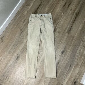 Mini Boden Tan Pants Adjustable Waist Size 12Y EUC